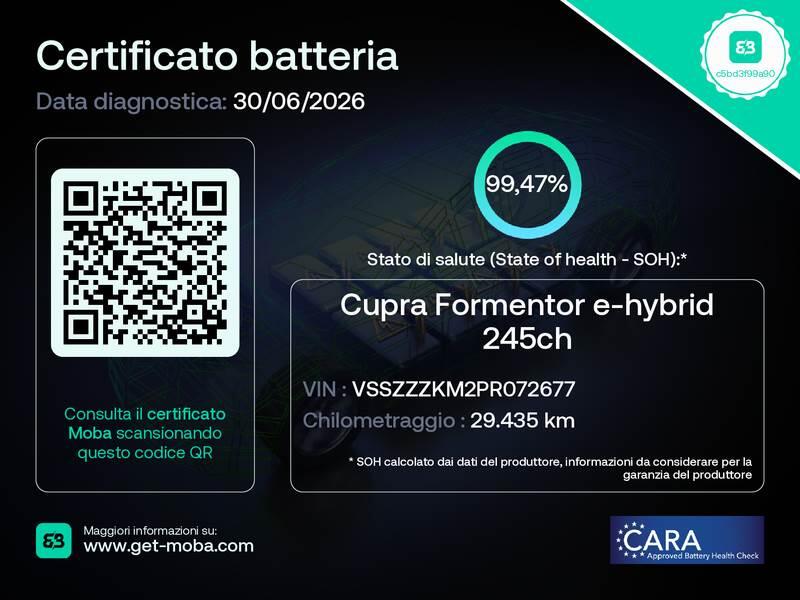 Cupra Formentor SUV 1.4 E-HYBRID VZ DSG - foto 96