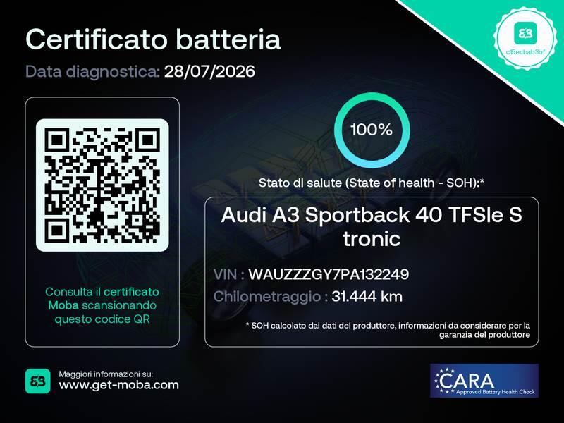 Audi A3 BERLINA 40 TFSI E S TRONIC BUSINESS S.BACK - foto 21