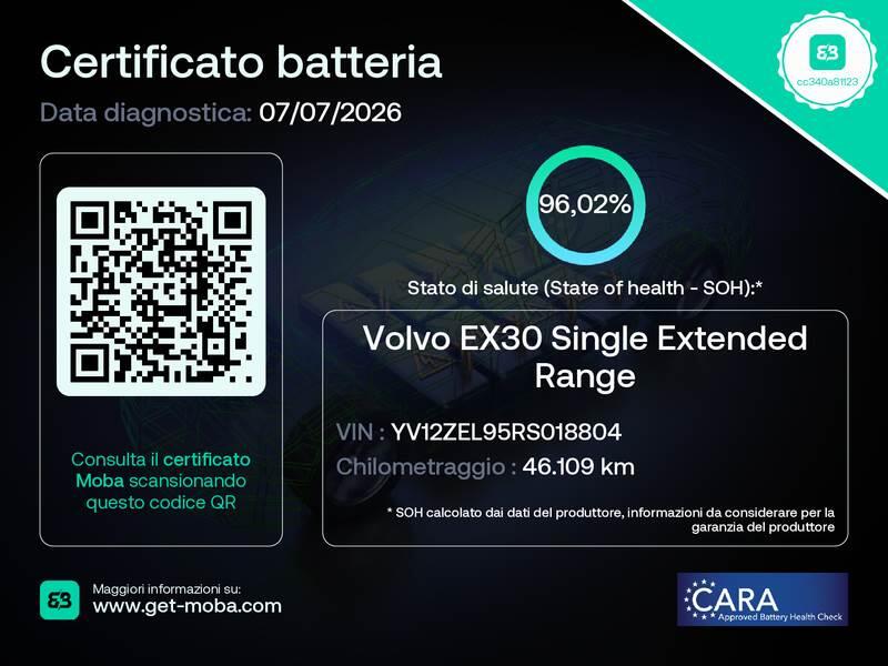 Volvo EX30 SUV SINGLE MOTOR EXTENDED RANGE PLUS - foto 21